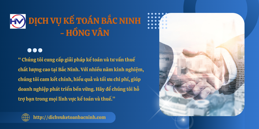DỊCH VỤ KẾ TOÁN TRỌN GÓI TẠI LƯƠNG TÀI BẮC NINH