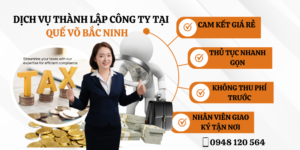 DỊCH VỤ THÀNH LẬP CÔNG TY QUẾ VÕ BẮC NINH UY TÍN CHỈ 1.000.000đ 5