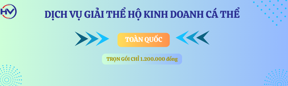 DỊCH VỤ GIẢI THỂ HỘ KINH DOANH CÁ THỂ TẠI BẮC NINH UY TÍN, NHANH CHÓNG
