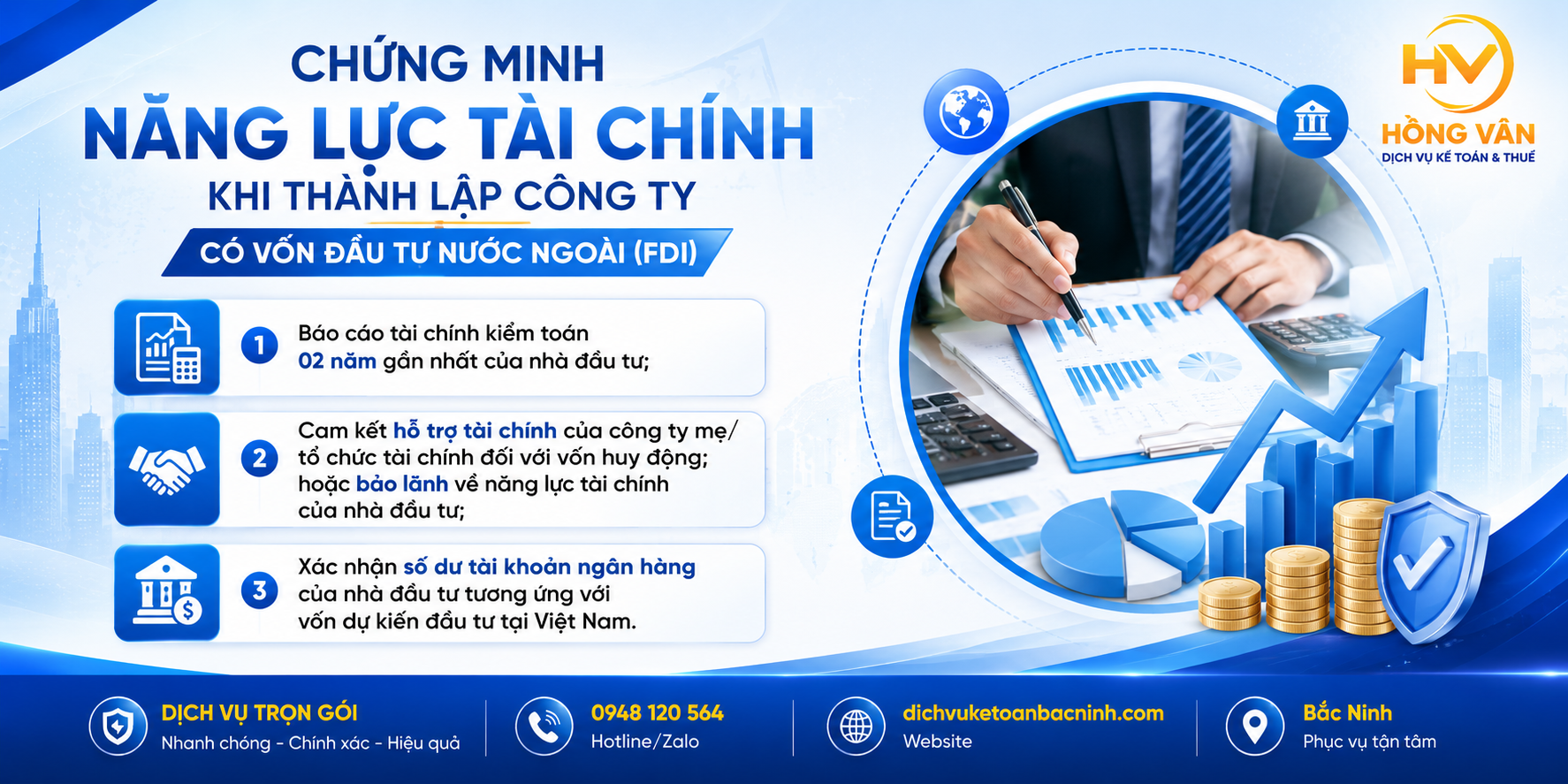 Dịch vụ thành lập công ty có vốn đầu tư nước ngoài tại Bắc Ninh (FDI) trọn gói